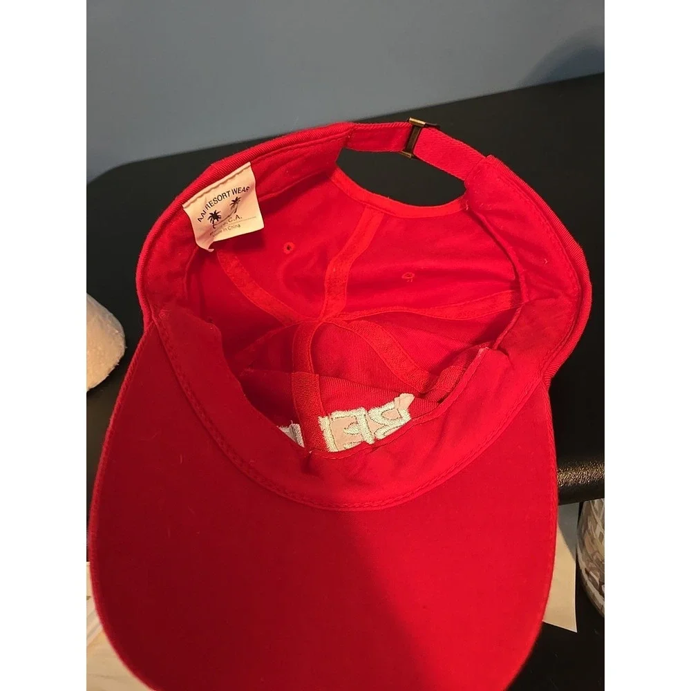 Belize Cap Hat Adjustable Adult Red‎